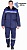 Костюм зимний Труженик-Ультра (тк.Смесовая,210) брюки, т.синий/васильковый