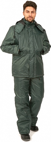 Куртка зимняя для Охранника Гарант (тк.Оксфорд), т.зеленый