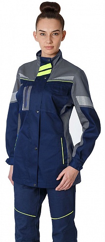 Куртка удлиненная женская PROFLINE SPECIALIST, т.синий/серый