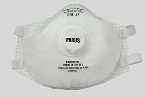 Респиратор PARUS 1K (FFP1) с клапаном (200 шт)
