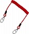Спиралевидный привязной шнур с двумя карабинами
